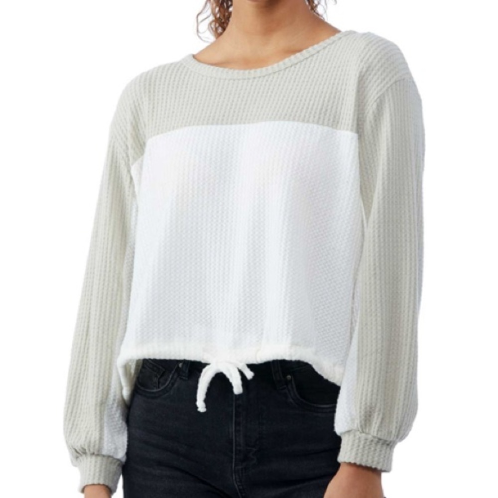 NWT Thermal Color Block Women’s Crewneck Sweatshirt